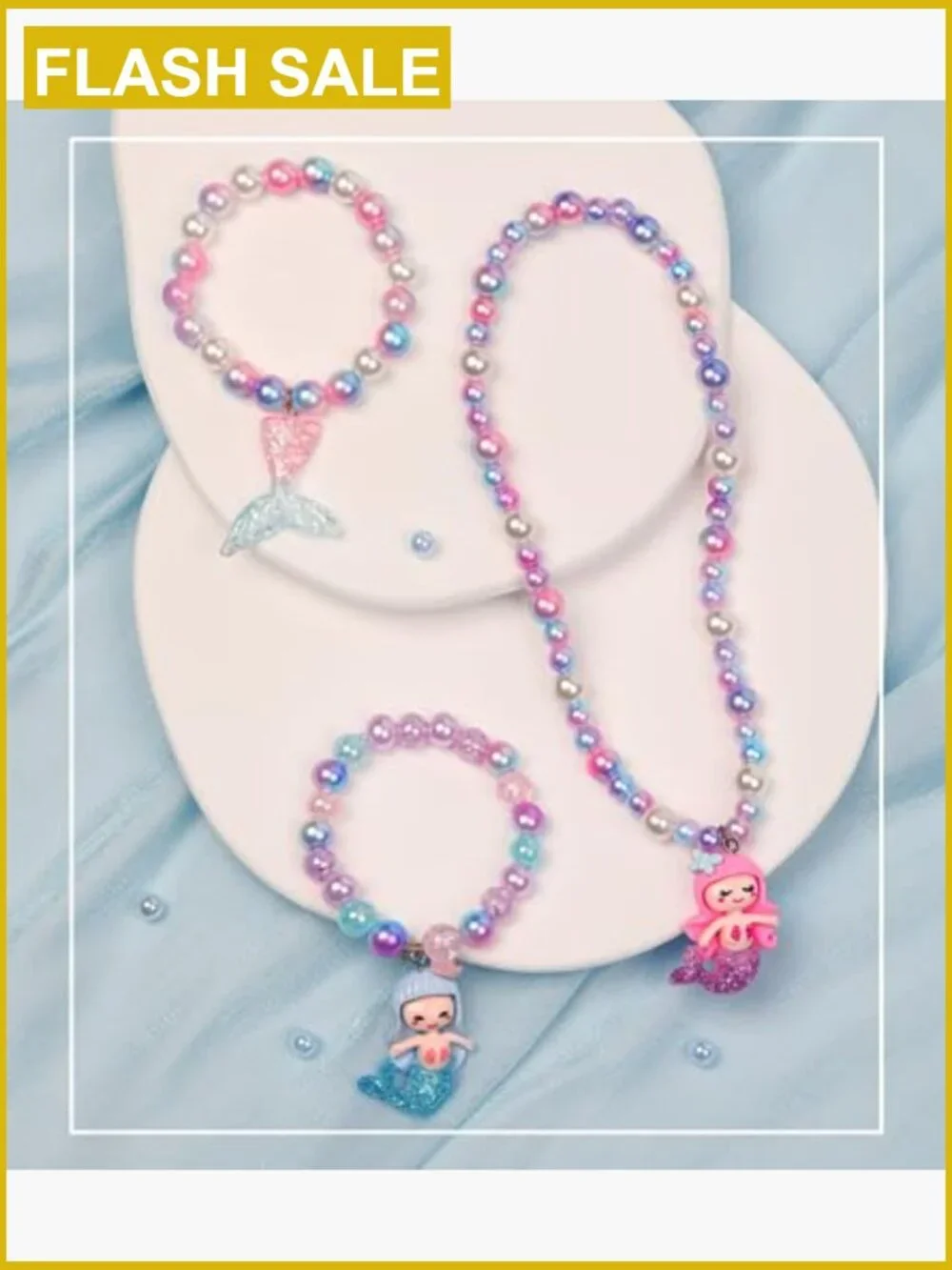 900 PCS Mermaid Bead Bracelet Making Kit for Girls - Picture 6 of 6